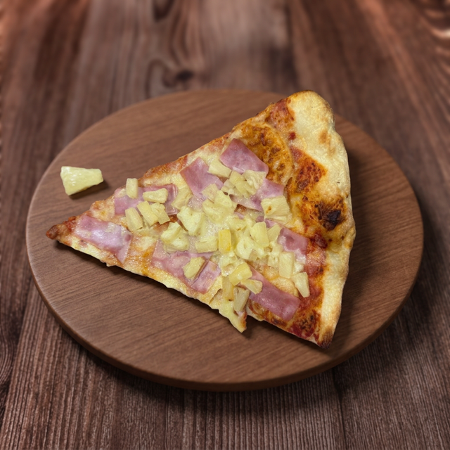 Two Toppings Pizza Slice.