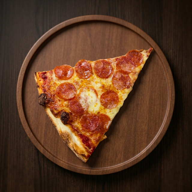 One Topping Pizza Slice.