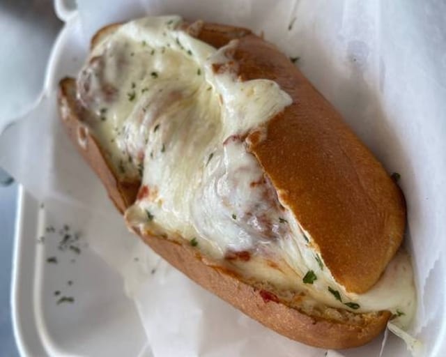 Meatballs Parmigiana Sub.