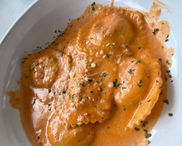 Chicken Ravioli with Ricotta Cheese.